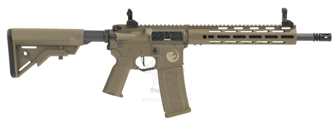 Saigo Defense GURE Carbon Fiber Style Finish Metal Handguard AEG Tan Version by Saigo Defense
