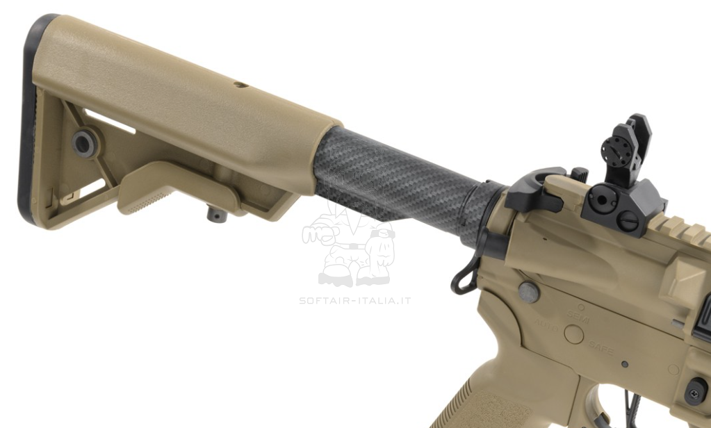 Saigo Defense GURE Carbon Fiber Style Finish Metal Handguard AEG Tan Version by Saigo Defense