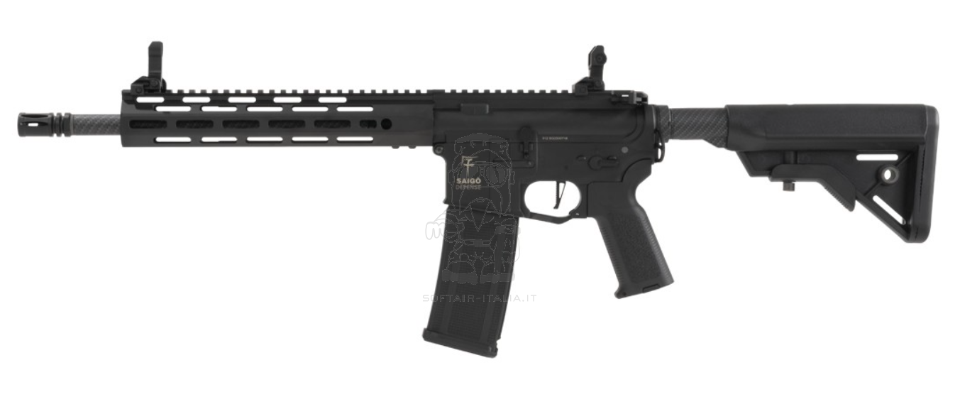 Saigo Defense GURE Carbon Fiber Style Finish Metal Handguard AEG by Saigo Defense