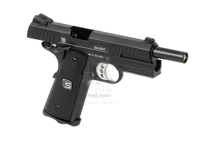 Salient Arms Int. EMG Licensed 1911 GBB Gas Blow Back Airsoft Pistol by Double Bell