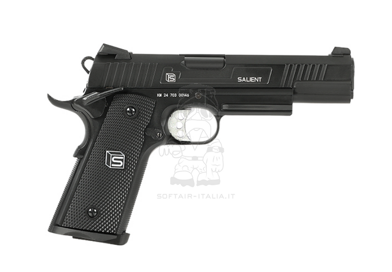 Salient Arms Int. EMG Licensed 1911 GBB Gas Blow Back Airsoft Pistol by Double Bell