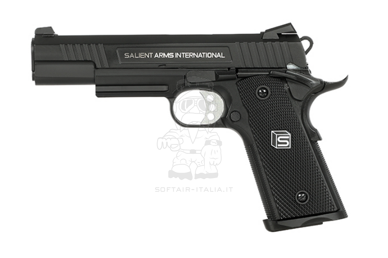 Salient Arms Int. EMG Licensed 1911 GBB Gas Blow Back Airsoft Pistol by Double Bell