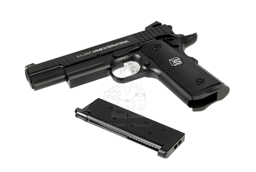 Salient Arms Int. EMG Licensed 1911 GBB Gas Blow Back Airsoft Pistol by Double Bell