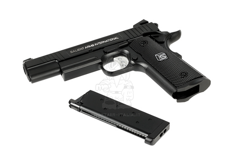 Salient Arms Int. EMG Licensed 1911 GBB Gas Blow Back Airsoft Pistol by Double Bell