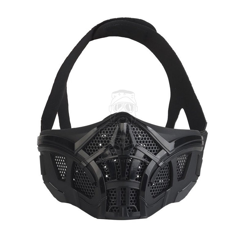 Scorpion Mortal Combat Half Mask BK Black Maschera Protettiva Nera by Wosport.