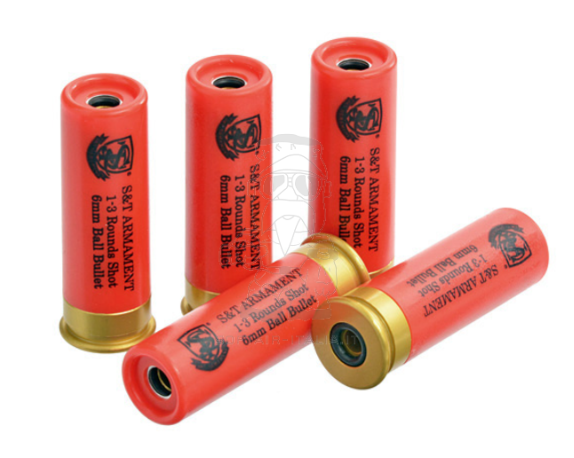 Shotgun M1887 Gas Shell 1-3bb 5pcs Set by S&T