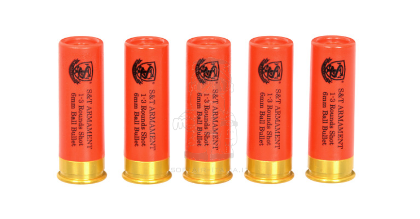 Shotgun M1887 Gas Shell 1-3bb 5pcs Set by S&T
