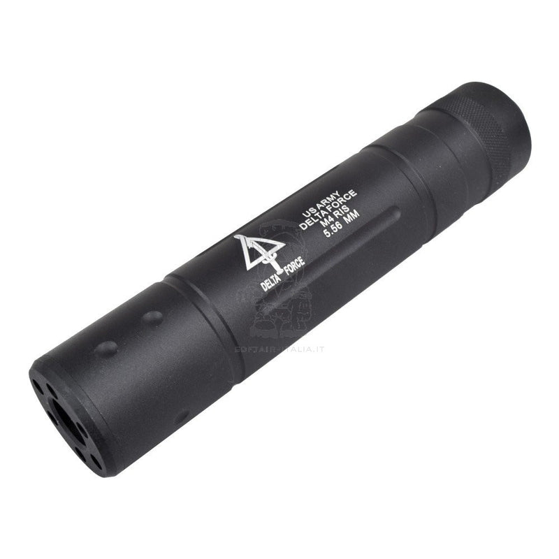 Silenziatore Softair Suppressor Delta Force 155 x 30mm. Filetto 14mm. CCW Antiorario by Cyma
