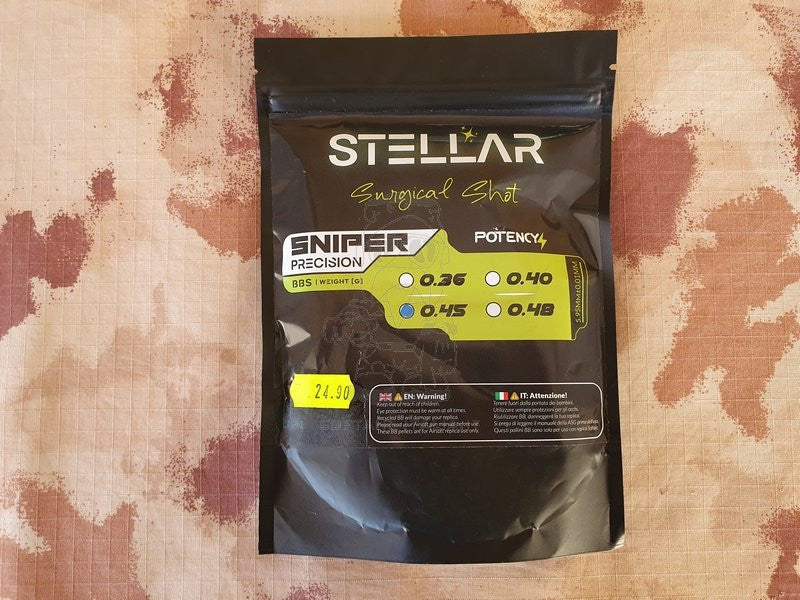 Sniper Precision 0,45gr White Surgical Shot x 1000bb by Potency Stellar
