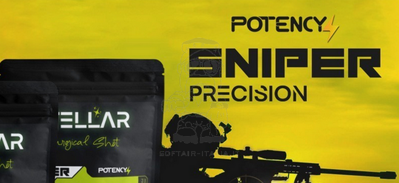 Sniper Precision 0,45gr White Surgical Shot x 1000bb by Potency Stellar