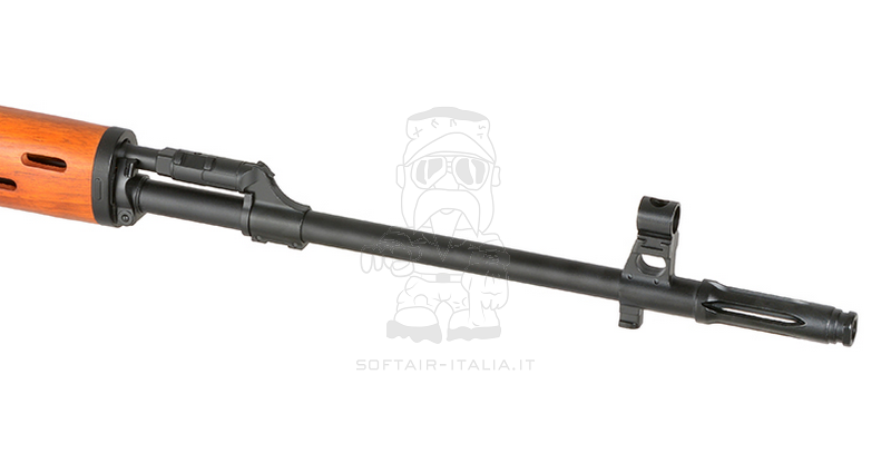Snow Wolf SVD Full Wood & Metal Spring Bolt Action Rifle by Snow Wolf