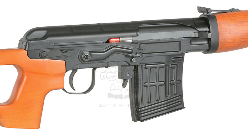 Snow Wolf SVD Full Wood & Metal Spring Bolt Action Rifle by Snow Wolf