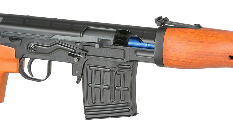 Snow Wolf SVD Full Wood & Metal Spring Bolt Action Rifle by Snow Wolf