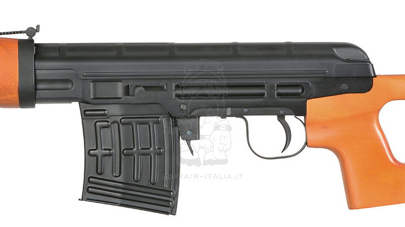 Snow Wolf SVD Full Wood & Metal Spring Bolt Action Rifle by Snow Wolf