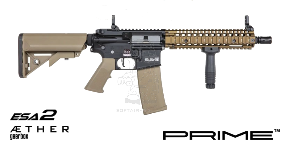Specna Arms Daniel Defense® MK18 SA-P19 Prime™ Aster II ETU Brushless Motor AEG Chaos Bronze Dual Color by Specna Arms