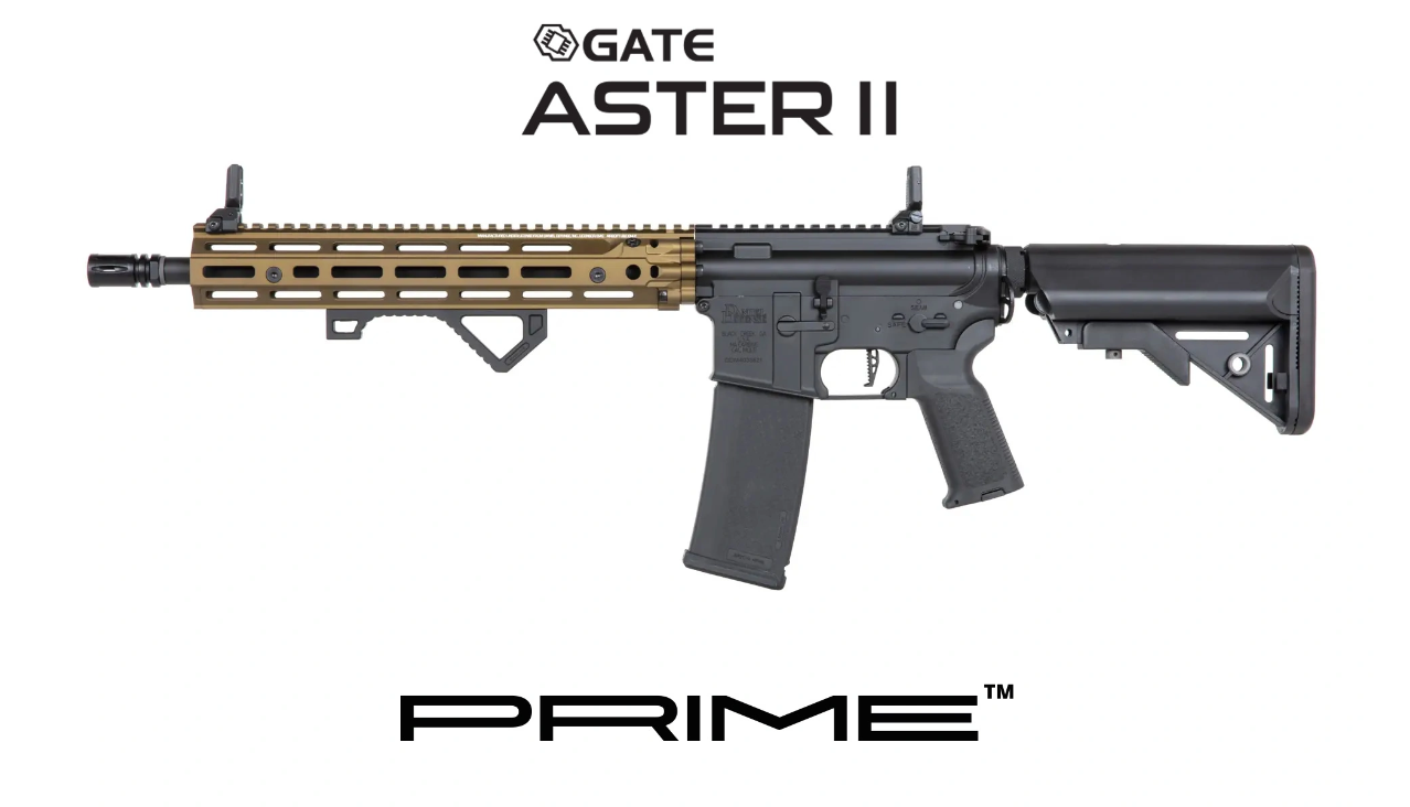 Specna Arms Daniel Defense® RIS 3 MK18-12.5inch SA-P28 Prime™ Aster II ETU Chaos Bronze Black Dual Color Black Creek AEG with Brushless Motor by Specna Arms