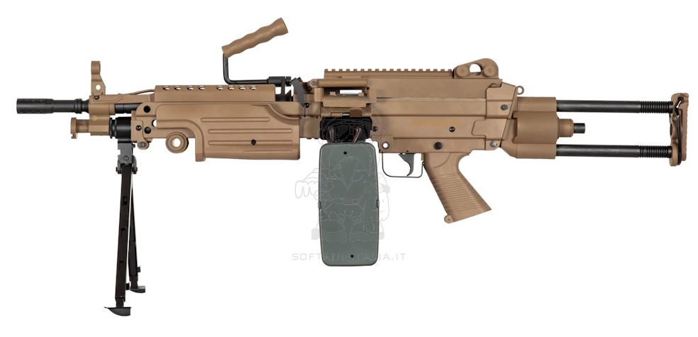 Specna Arms M249 PARA SA-249 CORE™ Machine Gun Desert Tan AEG by Specna Arms