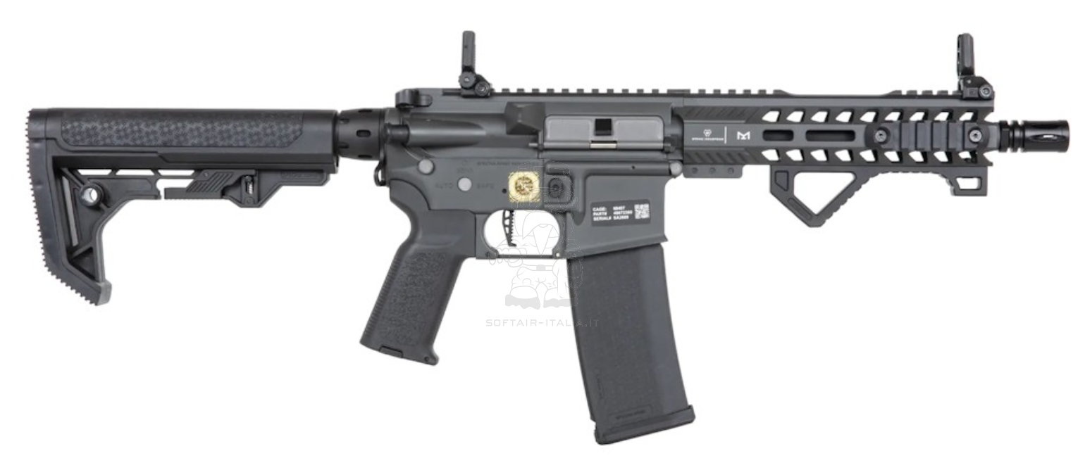 Specna Arms M4  M-LOK Rock River Arms SA-P17 Prime™ Aster II ETU - Brushless Motor Light Ops Stock Chaos Grey Version AEG by Specna Arms