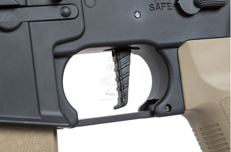 Specna Arms M4 RRA Rock River Arms KeyMod SA-P07 Prime™ Hal™ Etu  Half Tan Dual Color AEG by Specna Arms