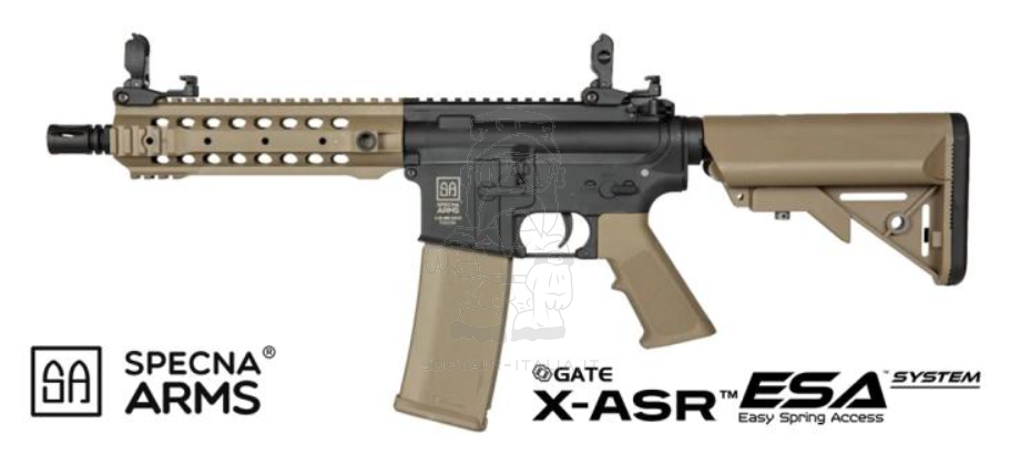 Specna Arms M4 SA-F01 FLEX GATE X-ASR Dual Tone Black - Tan AEG by Specna Arms