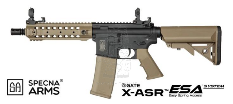 Specna Arms M4 SA-F01 FLEX GATE X-ASR Dual Tone Black - Tan AEG by Specna Arms