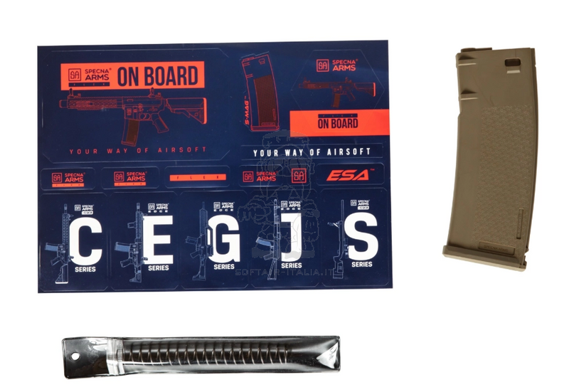 Specna Arms M4 SA-F01 FLEX GATE X-ASR Dual Tone Black - Tan AEG by Specna Arms
