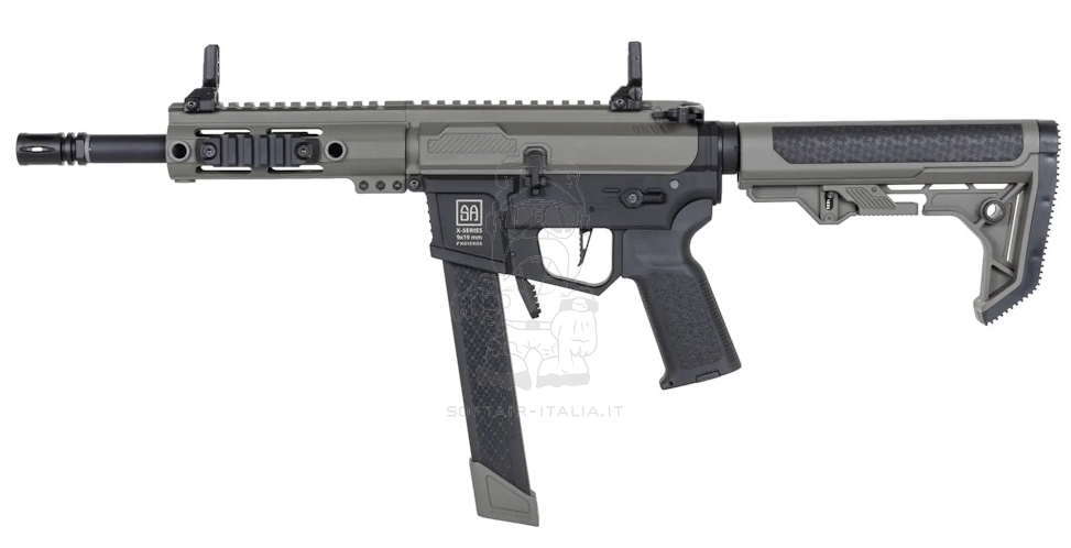 Specna Arms SA-FX01 FLEX™ BLDC™ HAL ETU Gen.2 OD Version SMG 9mm Submachine Gun AEG by Specna Arms