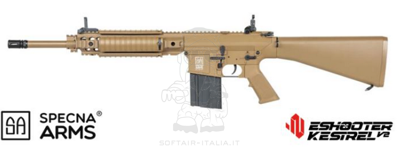 Specna Arms SR25 DMR MK11 MOD 0 SA-E37 Edge™ ETU Kestrel™ Tan Rifle by Specna Arms