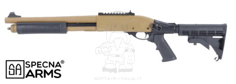 Specna Arms VAPOR™ Gas Shotgun SA-VGS6 Full Metal Half Tan Dual Color Fucile a Pompa by Specna Arms