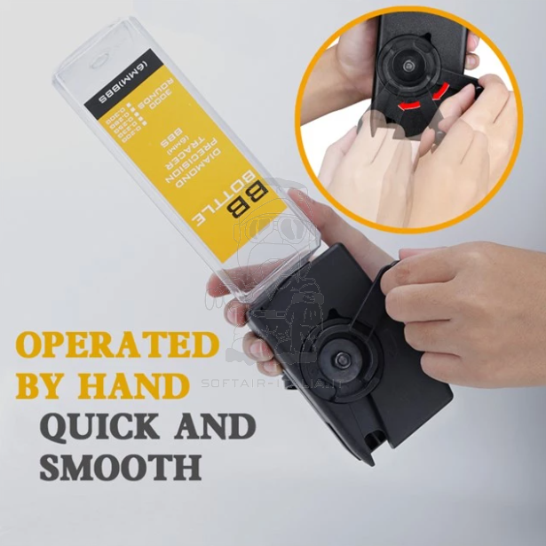 Speedloader MC Multicam w. Lever Bottle 500 > 2500bb by Wosport