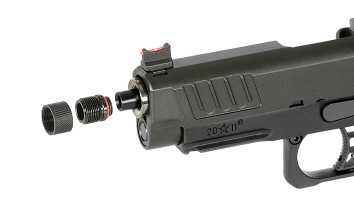 STACCATO 2011 C2 EMG Licensed Full Metal GBB Gas Blow Back Airsoft Pistol Upgraded Version by Army Armament - 6mmProshop