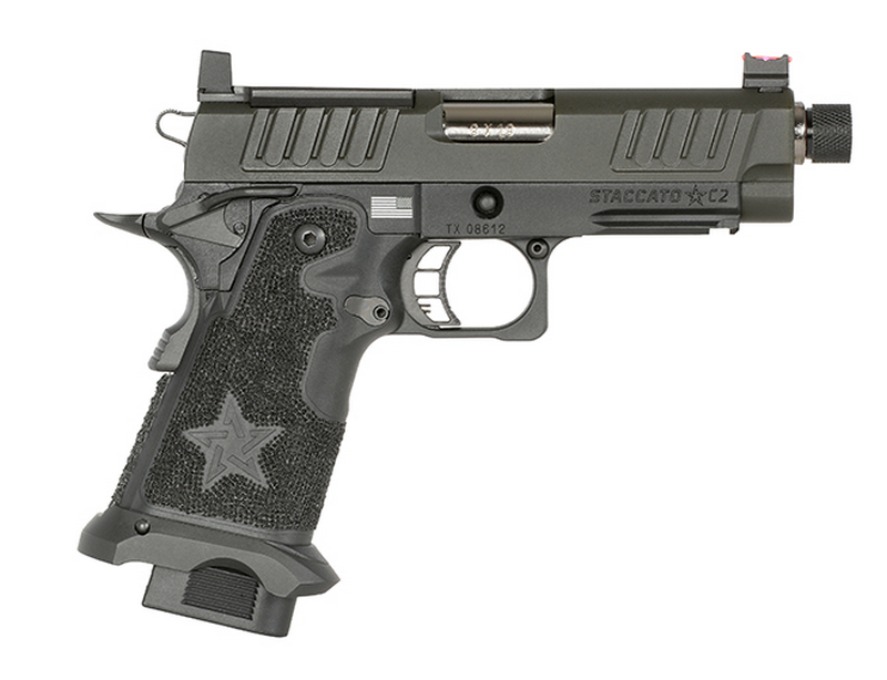 STACCATO 2011 C2 EMG Licensed Full Metal GBB Gas Blow Back Airsoft Pistol Upgraded Version by Army Armament - 6mmProshop