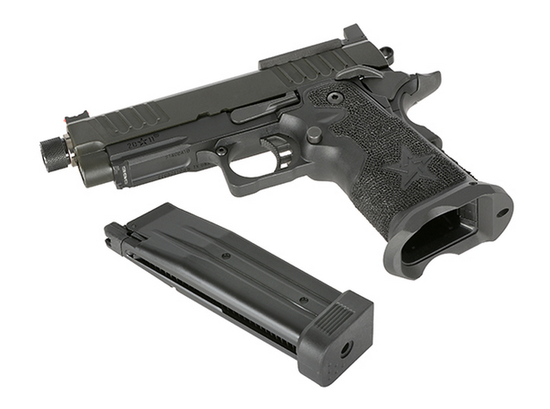 STACCATO 2011 C2 EMG Licensed Full Metal GBB Gas Blow Back Airsoft Pistol Upgraded Version by Army Armament - 6mmProshop