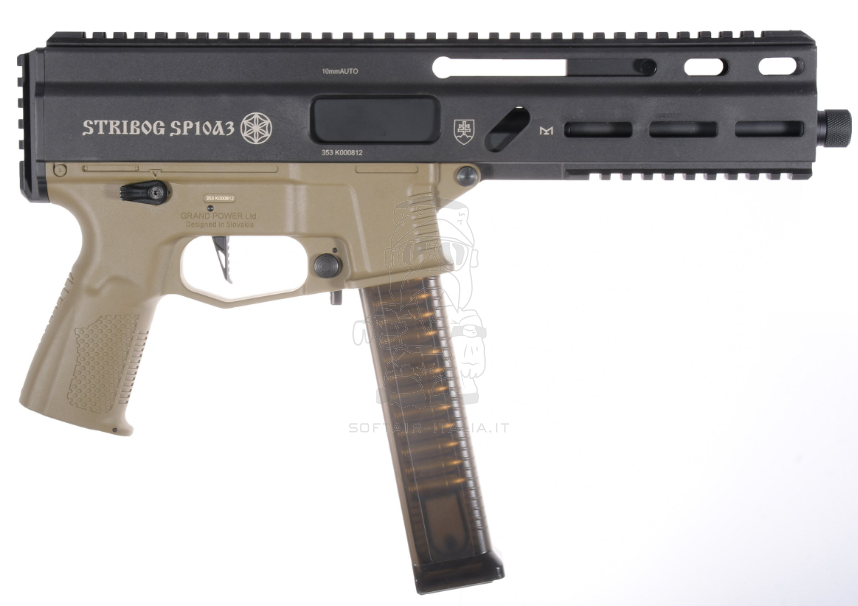 Stribog GP Grand Power S10A3 M-LOK Charlie Eagle ETU Electronic Control Unit Dual Color Black - Tan Version by Delta Armory