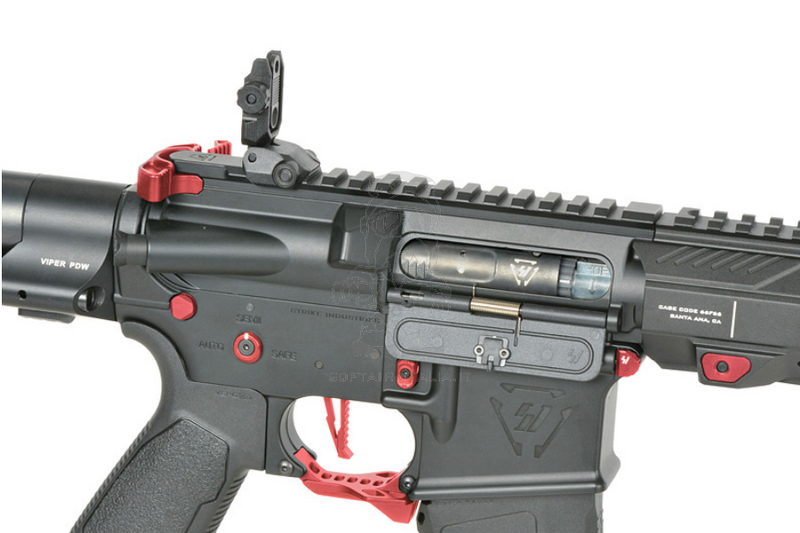 Strike Ind. & EMG Red Riders Competition 4" PDW Eshooter ETU V2 Mosfet Airsoft Replica by Cyma Platinum > Strike Industries