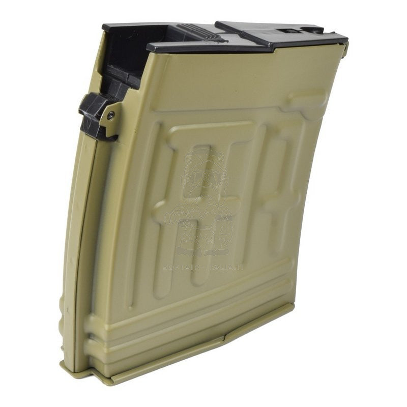 SVD - Dragunov AEG 180bb Coyote Tan Dark Earth Mid Cap Magazine Caricatore by BattleAxe