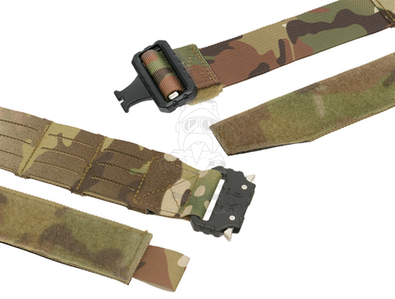 Tactical Belt Multicamo Laser Cut 1000D QD Buckle Size L Cintura Tattica Taglia L by 8Fields