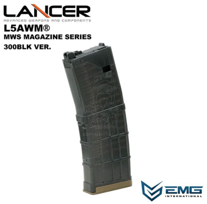 Tokyo Marui MWS & Similars GBB 35bb LANTAC 300BLK L5AWM Lancer EMG Gas Magazine by Angry Gun