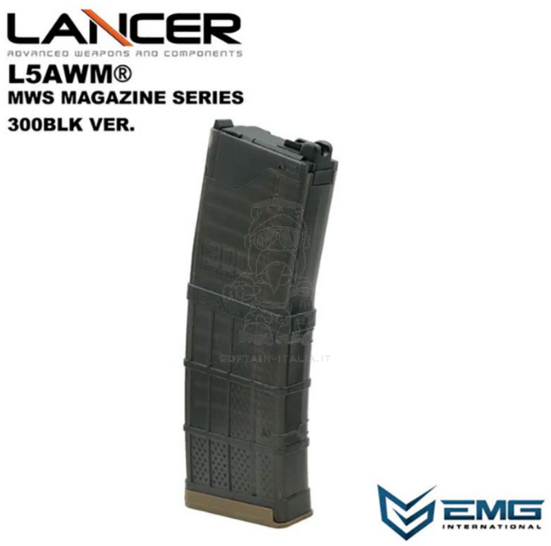Tokyo Marui MWS & Similars GBB 35bb LANTAC 300BLK L5AWM Lancer EMG Gas Magazine by Angry Gun