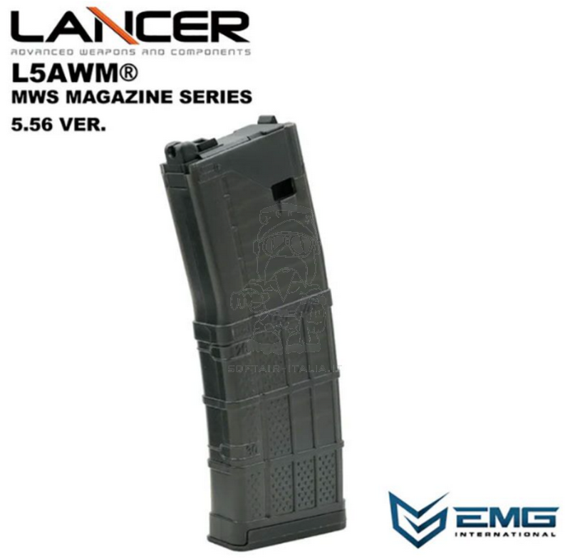 Tokyo Marui MWS & Similars GBB 35bb LANTAC L5AWM Lancer EMG Gas Magazine by Angry Gun