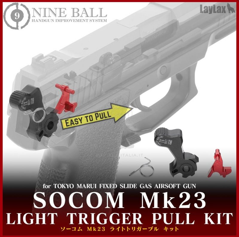 Tokyo Marui Socom MK23 NBB & Similars Light Trigger Pull Kit by Nine Ball Laylax