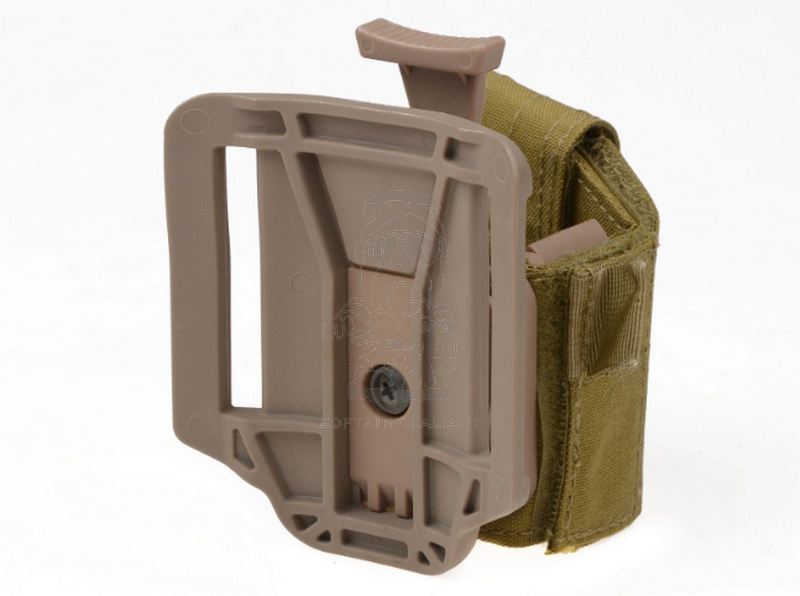 Universal Belt Pistol Holster OD - DE Dark Earth Fondina Universale Per Pistola by FMA