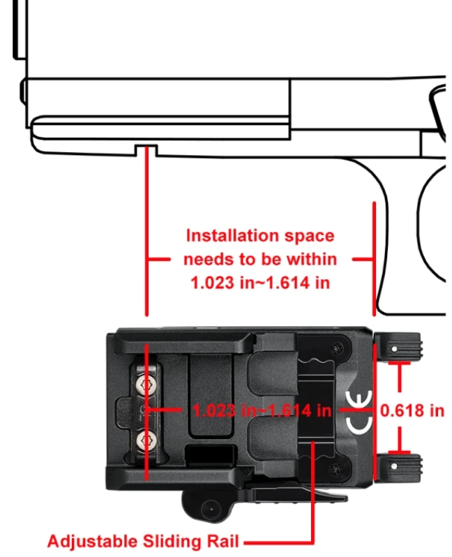 VALKYRIE Pistol Flashlight 600 Lumen PL-Mini 2 by Olight