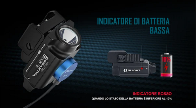 VALKYRIE Pistol Flashlight 600 Lumen PL-Mini 2 by Olight