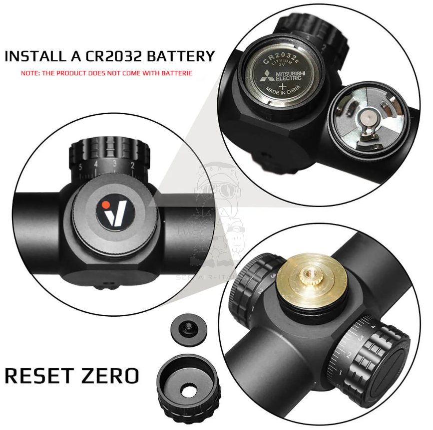 Vicoptics S6 1-6×24 LPVO SFP Scope with High Picatinny Mount by Vicoptics