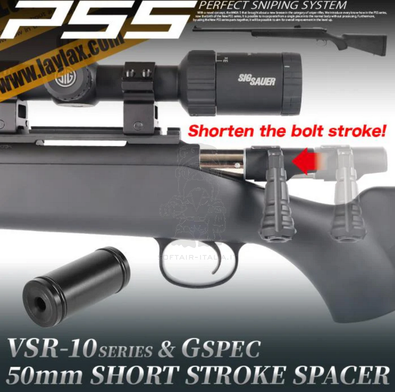VSR10 Short Stroke Spacer 50mm. by Laylax