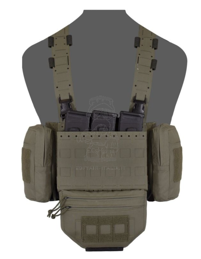 Warrior Assault System MCR MK1 Type 1 Delta Chest Rig Ranger Green by Warrior Assault System