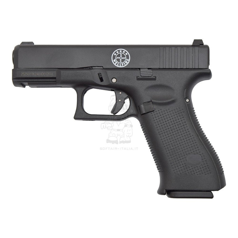 Well Pro G17 Type Metal Slide GBB Gas Blow Back G189 Airsoft Pistol Italian 1 Joule Version by Well Pro