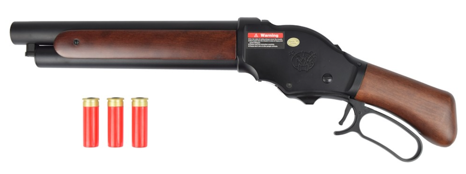 Winchester Randal Mare's Leg Type Shell Ejecting Lever Gas Shotgun 8701 Full Wood & Metal by Golden Eagle