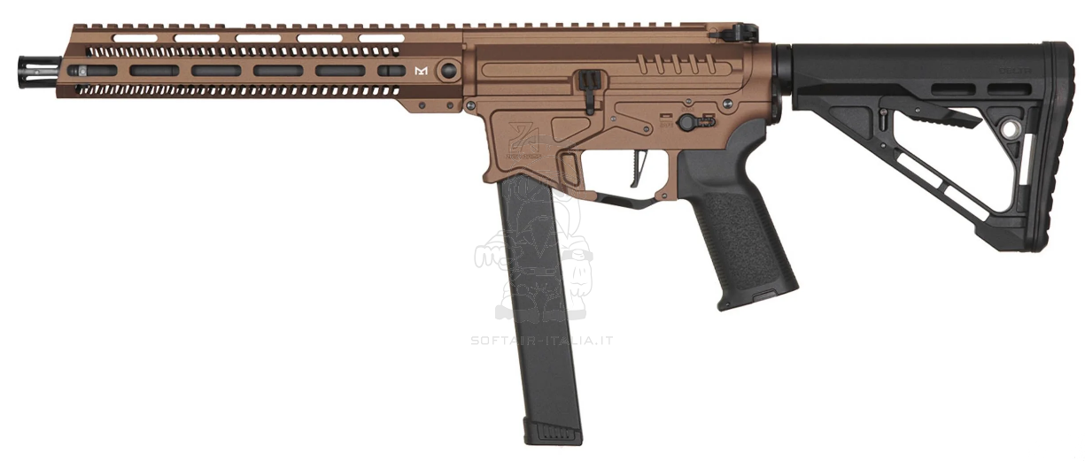 Zion Arms PW9 10" Mod 1 Burst - Nebula Mosfet AEG Bronze Version by Zion Arms